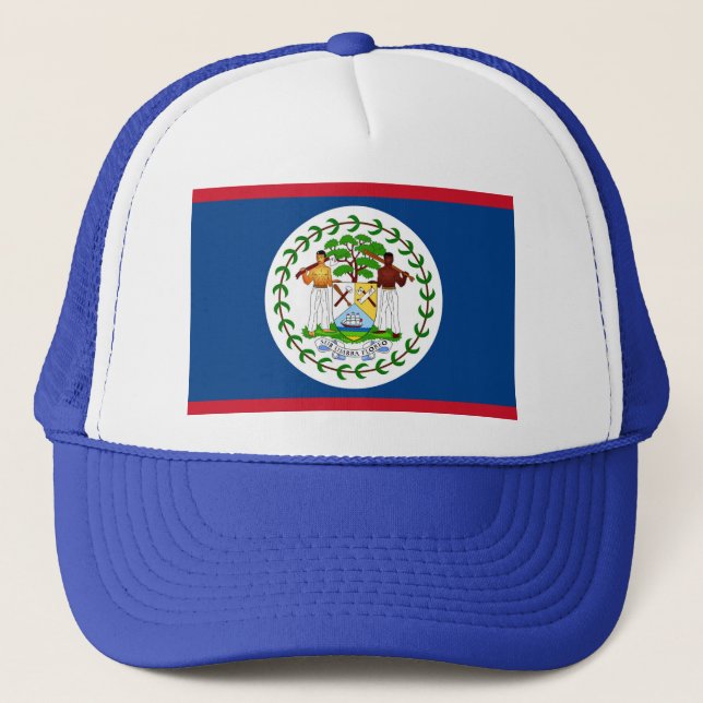 Boné Chapéu com Bandeira de Belize (Frente)