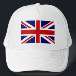 Boné Chapéu com bandeira de jack de união britânica<br><div class="desc">Chapéu com a bandeira do sindicato britânico. Ideia de presente mais barata para eventos nacionais. Cor vermelha inglesa,  branca e azul.</div>