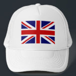Boné Chapéu com bandeira de jack de união britânica<br><div class="desc">Chapéu com a bandeira do sindicato britânico. Ideia de presente mais barata para eventos nacionais. Cor vermelha inglesa,  branca e azul.</div>