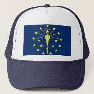 Boné Chapéu com Bandeira do Estado de Indiana - EUA