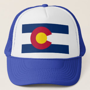 Boné Chapéu com Bandeira do Estado do Colorado - EUA