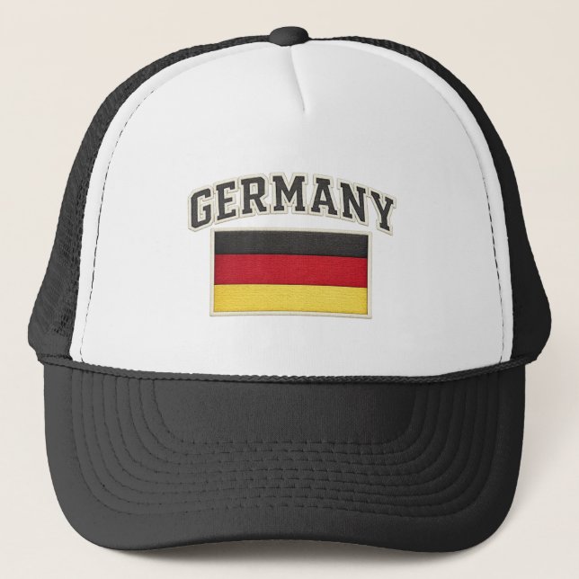 Boné Chapéu com Emblema da Bandeira Patriótica da Alema (Frente)