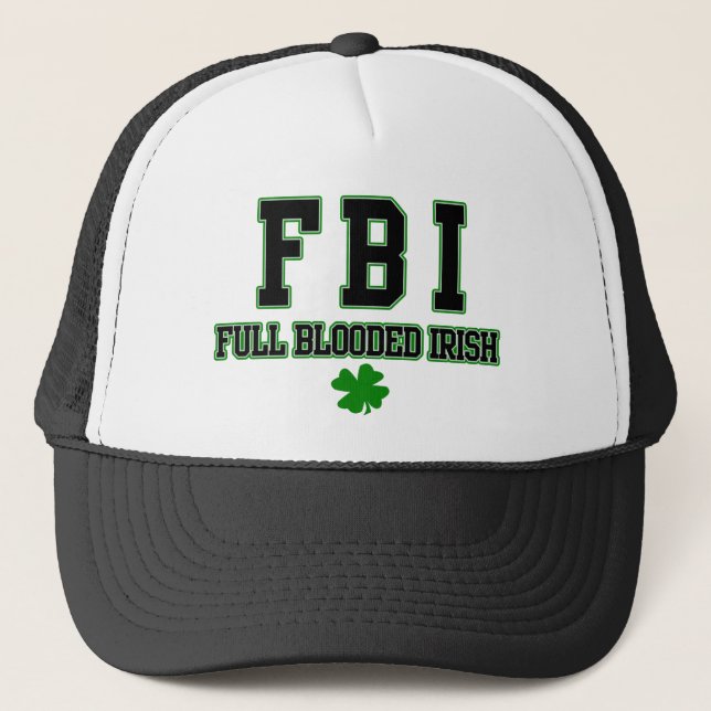 Boné Chapéu completo irlandês do irlandês do FBI (Frente)