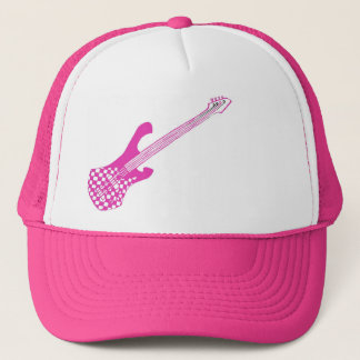 Boné Chapéu-Cor-de-rosa baixo Checkered