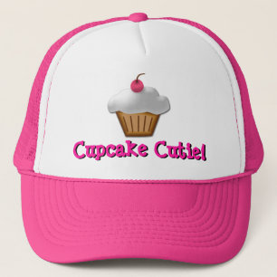 Boné Chapéu cor-de-rosa de Cutie do cupcake