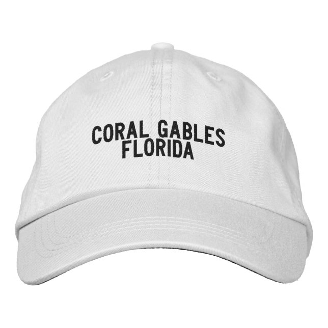 Boné Chapéu Coral Gables Flórida (Frente)