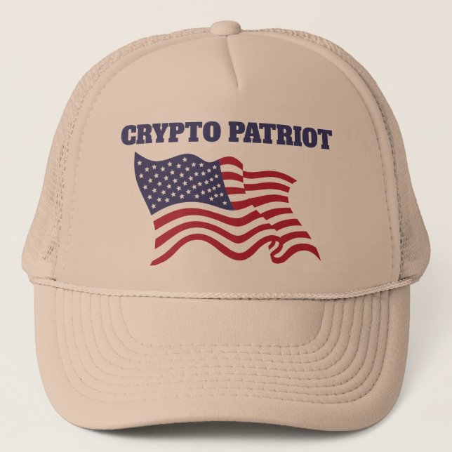 Boné Chapéu Crypto Patriota para Uso Diário (Frente)