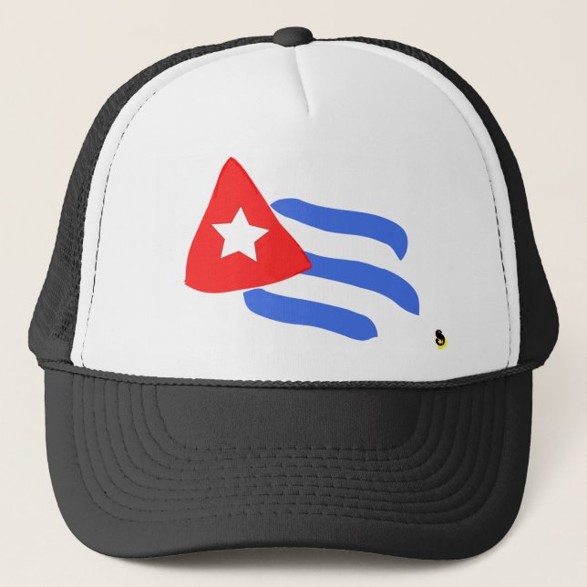 Boné Chapéu cubano da bandeira (Frente)
