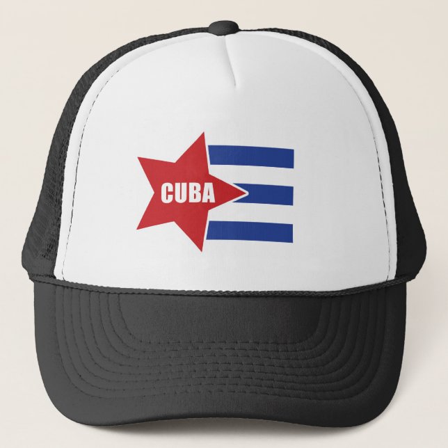 Boné Chapéu cubano da bandeira (Frente)