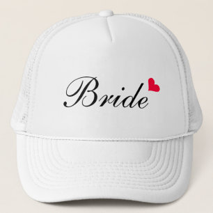 Boné Chapéu customizável branco da noiva do coração