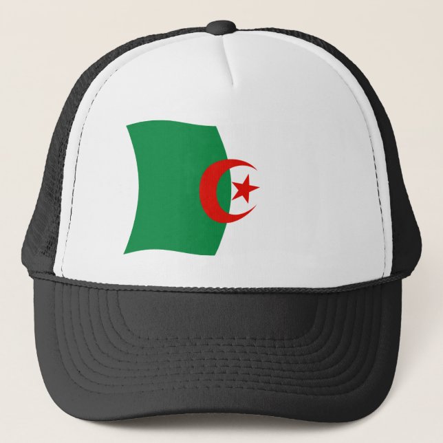 Boné Chapéu da Bandeira da Argélia (Frente)