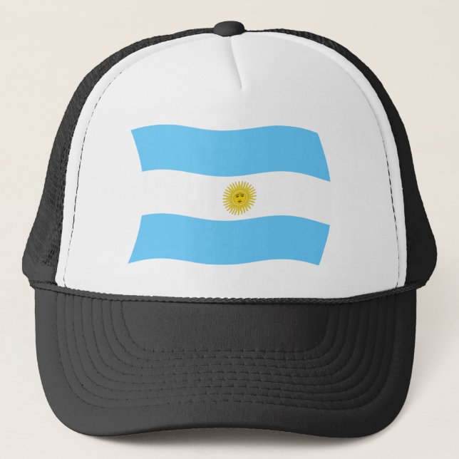 Boné Chapéu da Bandeira da Argentina (Frente)