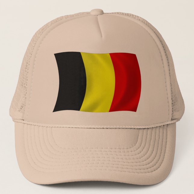 Boné Chapéu da Bandeira da Bélgica (Frente)