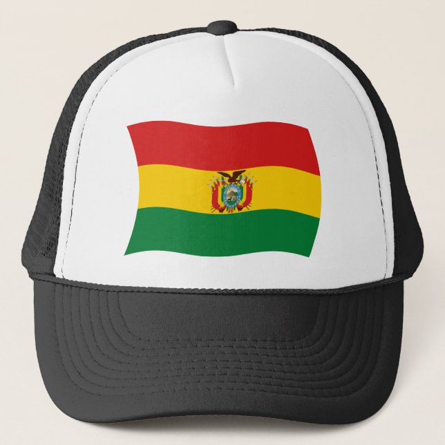 Boné Chapéu da Bandeira da Bolívia (Frente)
