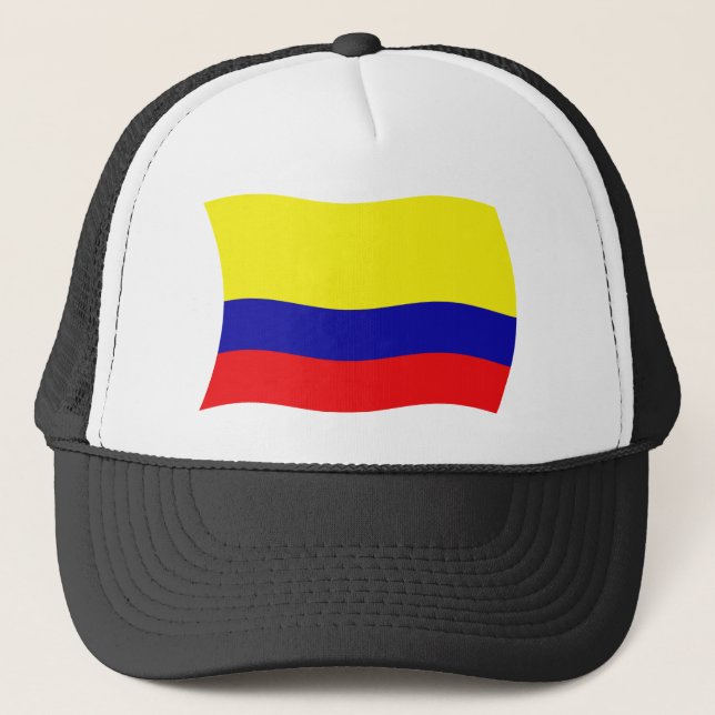 Boné Chapéu da Bandeira da Colômbia (Frente)