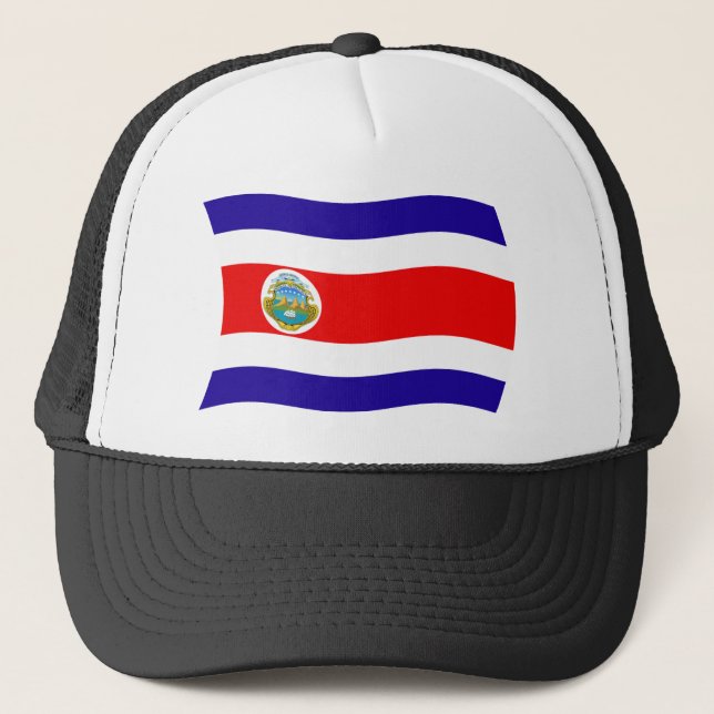 Boné Chapéu da Bandeira da Costa Rica (Frente)
