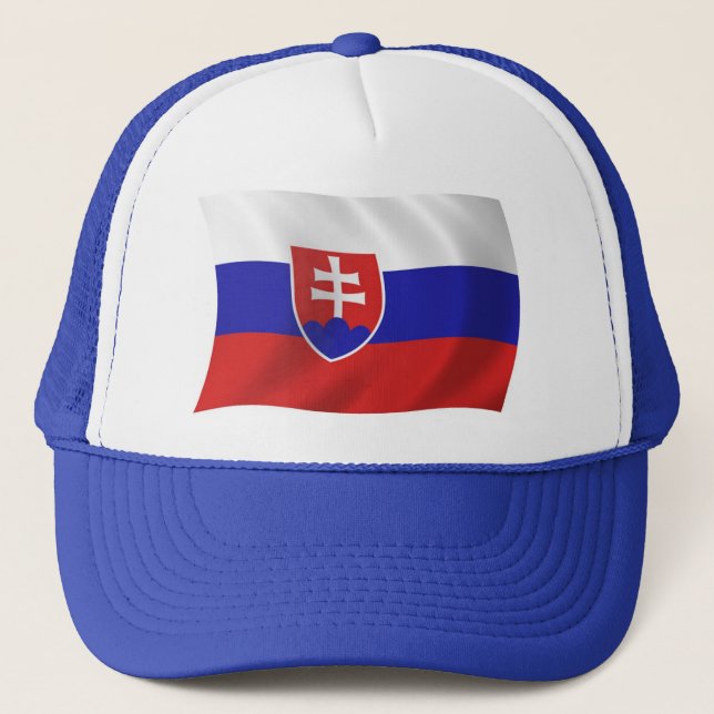 Boné Chapéu da Bandeira da Eslováquia (Frente)