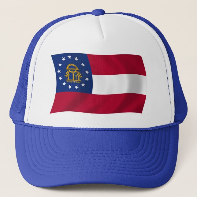 Boné Chapéu da Bandeira da Geórgia (Frente)