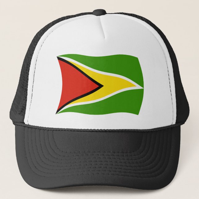 Boné Chapéu da Bandeira da Guiana (Frente)
