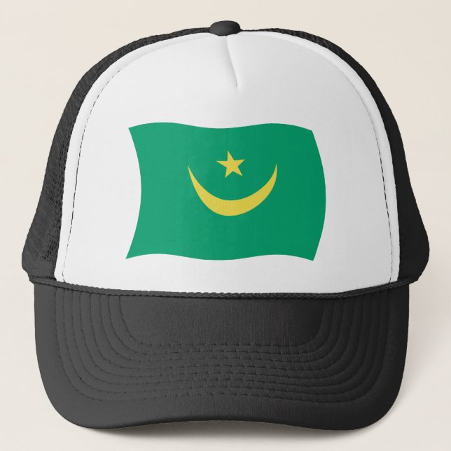 Boné Chapéu da Bandeira da Mauritânia (Frente)