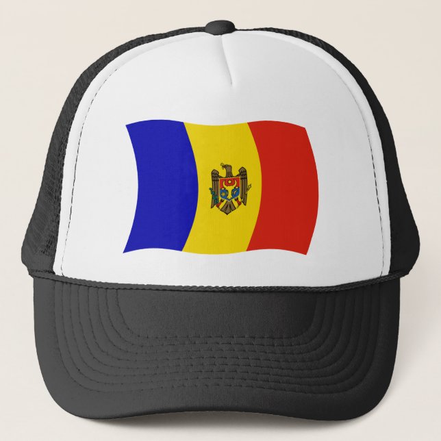 Boné Chapéu da Bandeira da Moldávia (Frente)