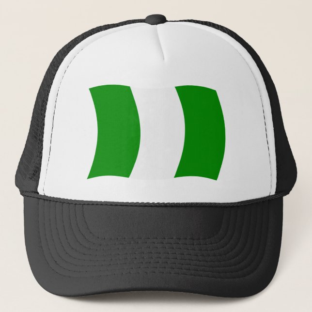 Boné Chapéu da Bandeira da Nigéria (Frente)