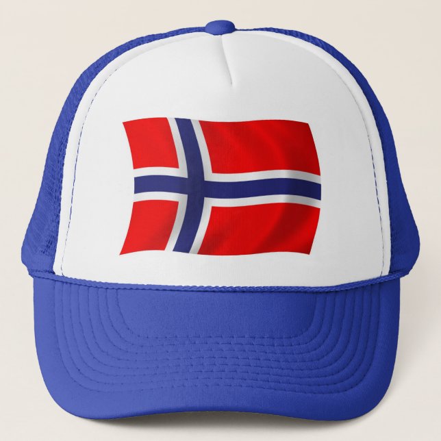 Boné Chapéu da Bandeira da Noruega (Frente)