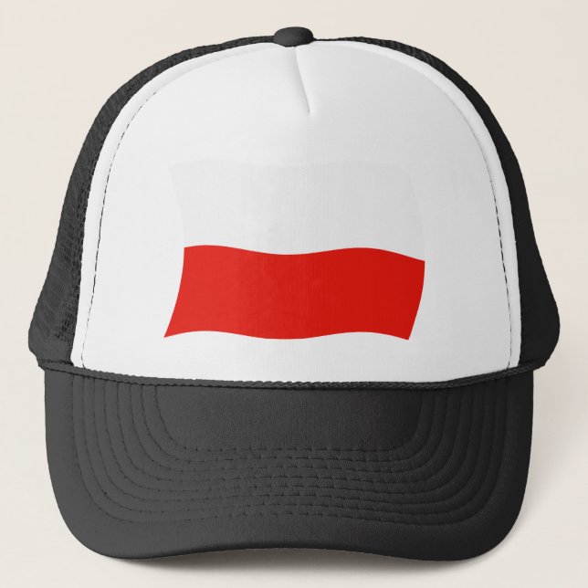 Boné Chapéu da Bandeira da Polônia (Frente)