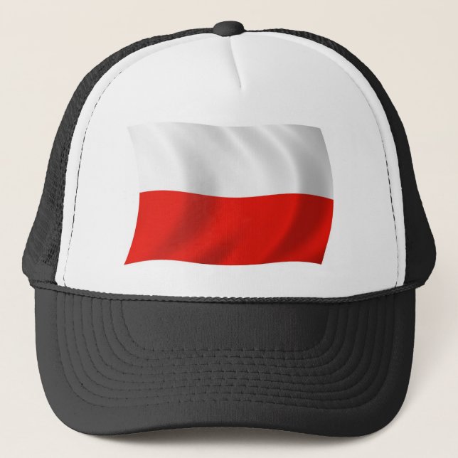 Boné Chapéu da Bandeira da Polônia (Frente)