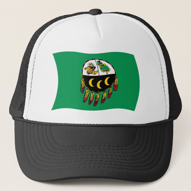 Boné Chapéu da Bandeira da Tribo Kutenai (Frente)