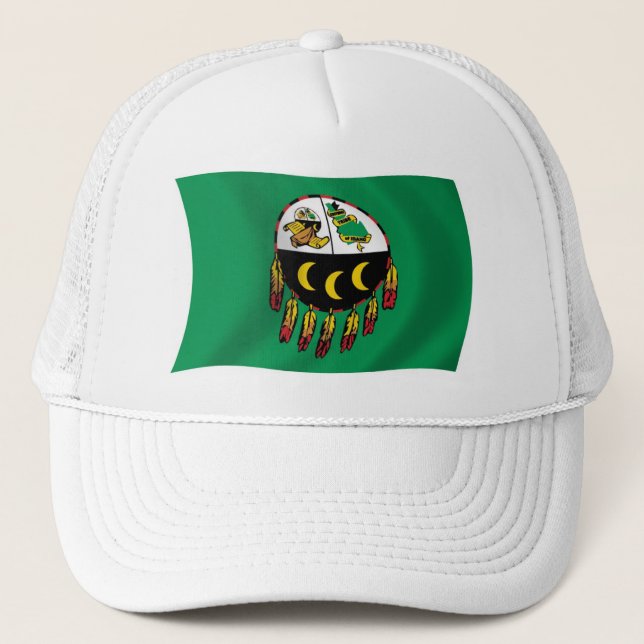 Boné Chapéu da Bandeira da Tribo Kutenai (Frente)