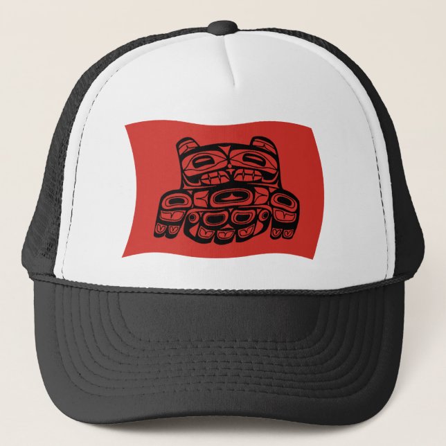 Boné Chapéu da Bandeira da Tribo Skagit (Frente)
