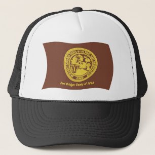 Boné Chapéu da Bandeira das Tribos Shoshone Bannock