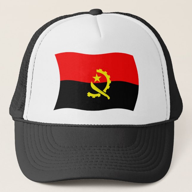 Boné Chapéu da Bandeira de Angola (Frente)