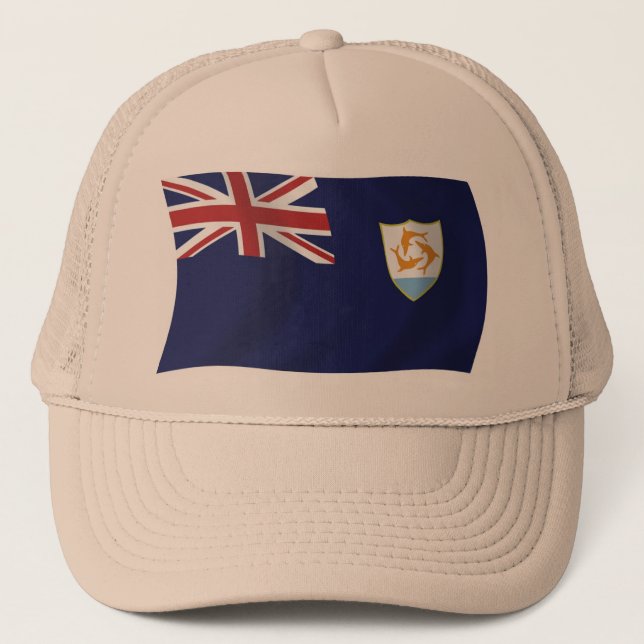 Boné Chapéu da Bandeira de Anguilla (Frente)