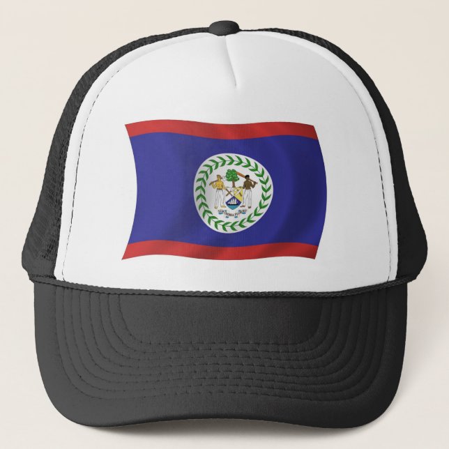 Boné Chapéu da Bandeira de Belize (Frente)