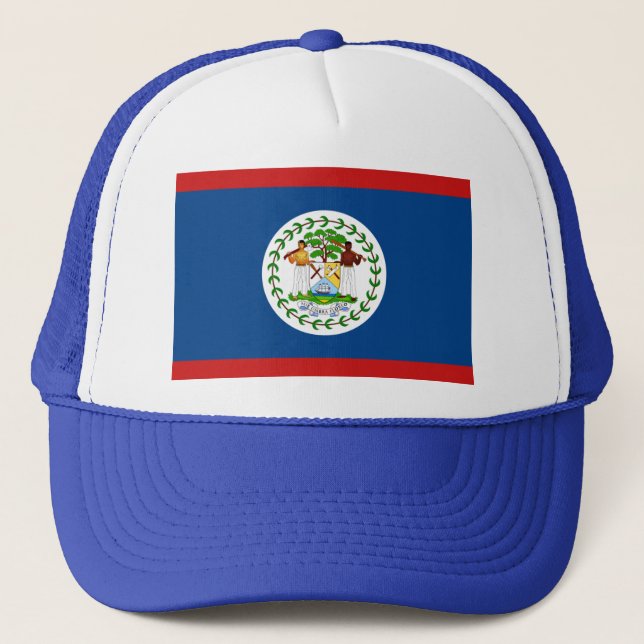 Boné Chapéu da bandeira de Belize (Frente)