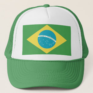 Boné Chapéu da bandeira de Brasil