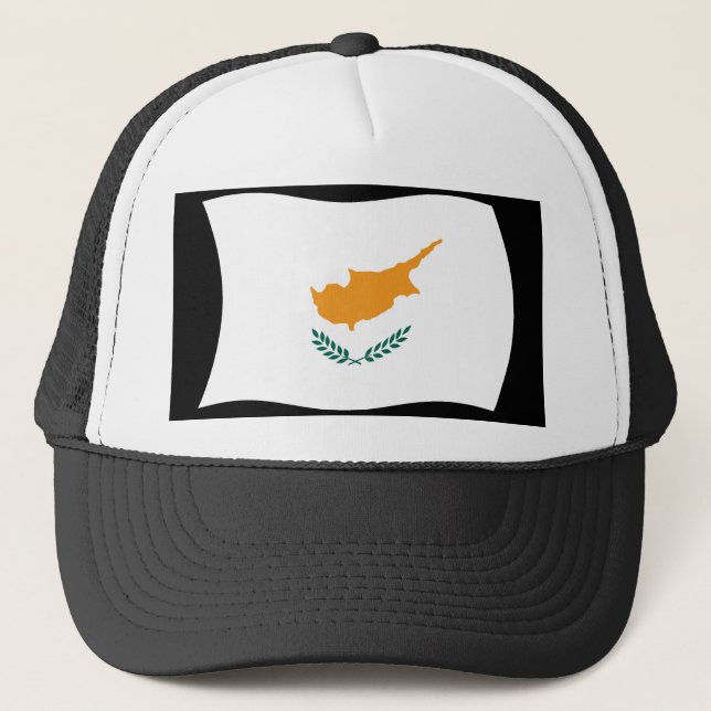 Boné Chapéu da Bandeira de Chipre (Frente)