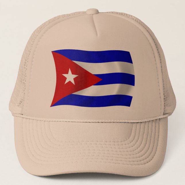 Boné Chapéu da Bandeira de Cuba (Frente)