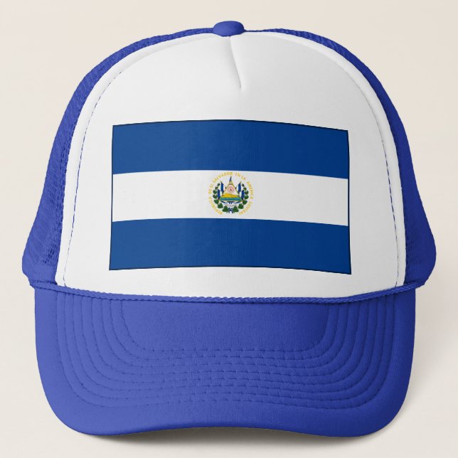 Boné Chapéu da bandeira de El Salvador (Frente)