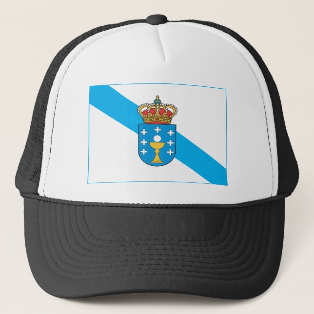 Boné Chapéu da bandeira de Galiza (Frente)