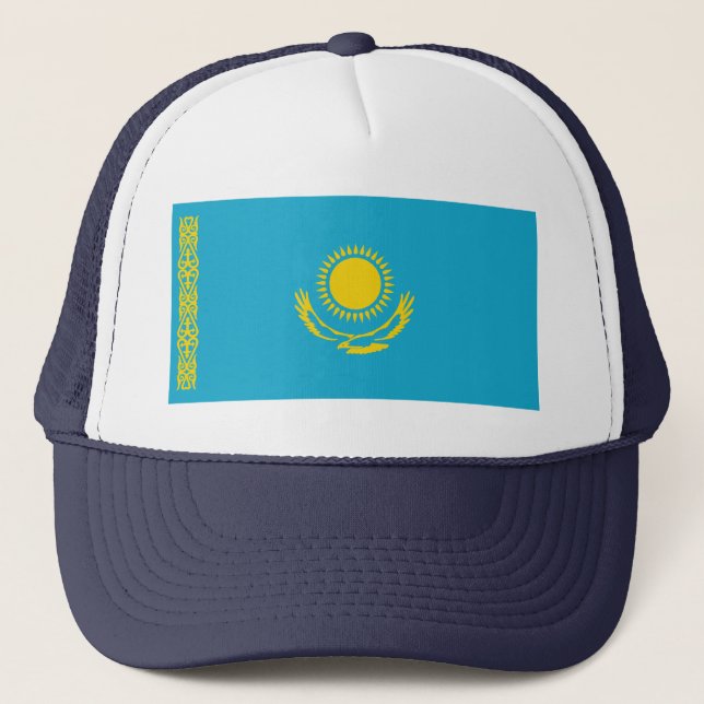 Boné Chapéu da bandeira de Kazakhstan (Frente)