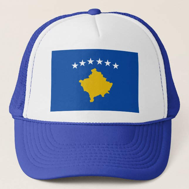 Boné Chapéu da bandeira de Kosovo (Frente)