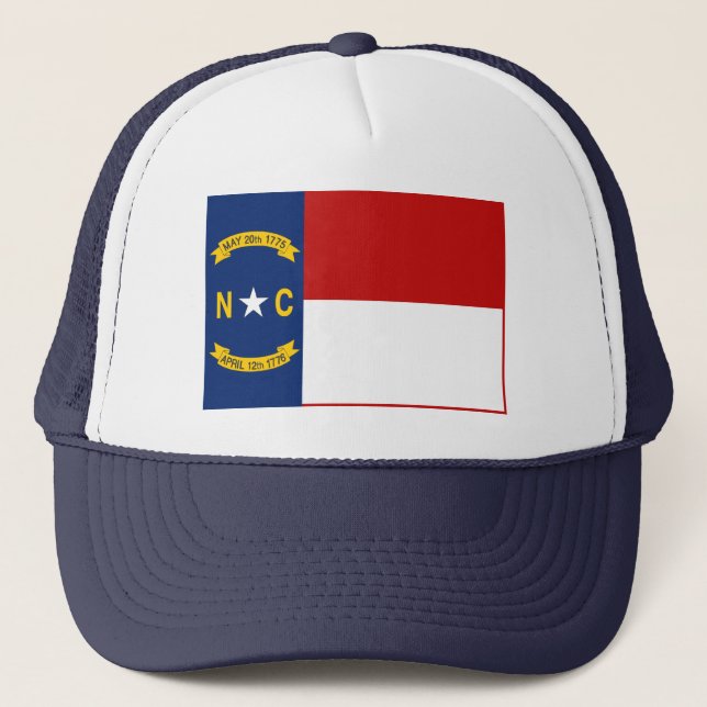 Boné Chapéu da bandeira de North Carolina (Frente)