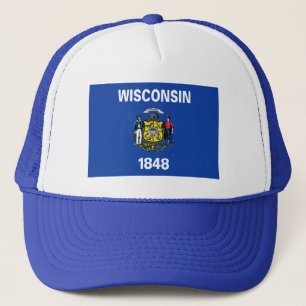 Boné Chapéu da bandeira de Wisconsin