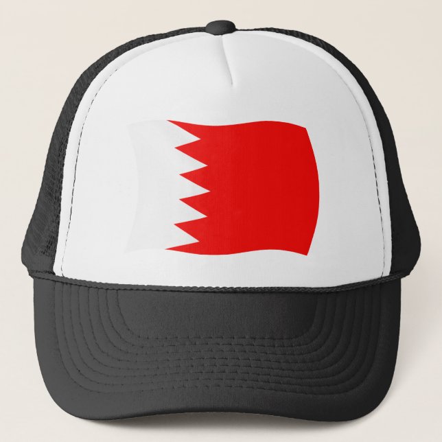 Boné Chapéu da Bandeira do Bahrein (Frente)