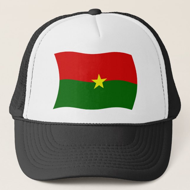 Boné Chapéu da Bandeira do Burquina Fasso (Frente)