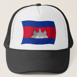 Boné Chapéu da Bandeira do Camboja