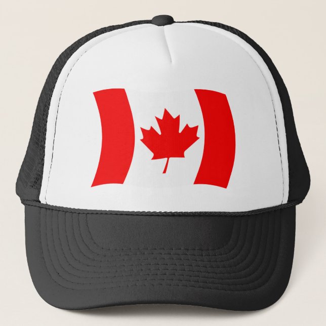 Boné Chapéu da Bandeira do Canadá (Frente)